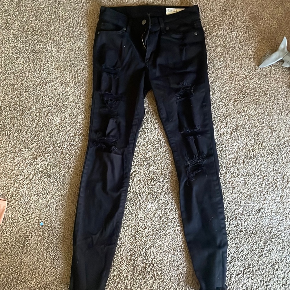 Black ripped jeans